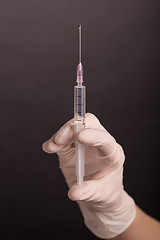 Image showing Flicking syringe