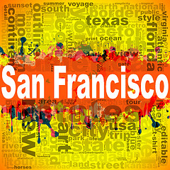 Image showing San Francisco word cloud design