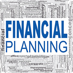 Image showing Financial planning word cloud