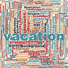 Image showing Vacation word cloud