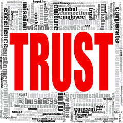 Image showing Trust word cloud