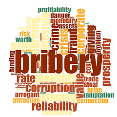 Image showing Bribery word cloud