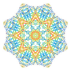 Image showing Abstract concentric pattern shape 