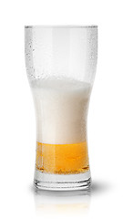 Image showing Few beer in sweaty glass