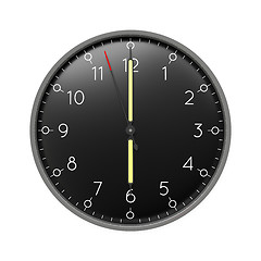 Image showing a clock shows 6 o\'clock