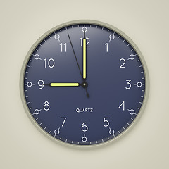 Image showing a clock shows 9 o\'clock