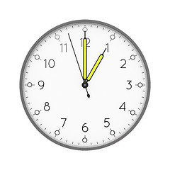 Image showing a clock shows 1 o\'clock