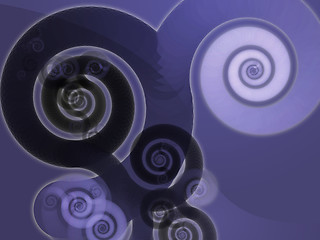 Image showing Abstract spiral swirls