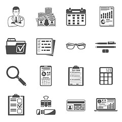 Image showing Auditing, Tax, Accounting icons set