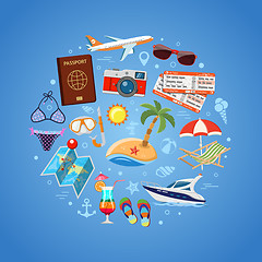 Image showing Vacation and Tourism Concept