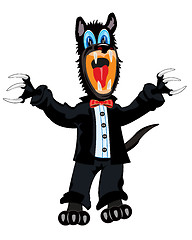 Image showing Wolf in suit