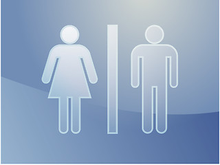 Image showing Toilet symbol illustration