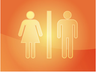 Image showing Toilet symbol illustration