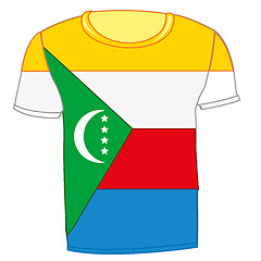 Image showing T-shirt flag Komorskie island