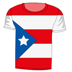 Image showing T-shirt flag Puerto - Riko