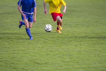 Image showing Football Soccer game Duel Drill Dribbling