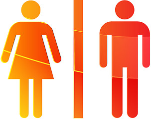 Image showing Toilet symbol illustration