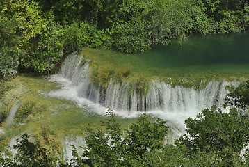 Image showing Krka River Waterfalls