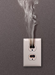 Image showing dangerous electrical outlet