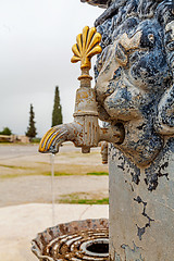 Image showing Ancient decorative turkish tap.