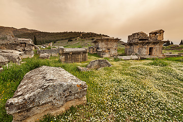 Image showing Ruins of ancient city, Hierapolis near Pamukkale, Turkey