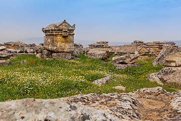 Image showing Ruins of ancient city, Hierapolis near Pamukkale, Turkey