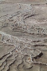 Image showing Relief travertine patterns