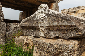 Image showing Ruins of ancient city, Hierapolis near Pamukkale, Turkey