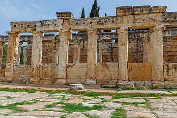 Image showing Ruins of ancient city, Hierapolis near Pamukkale, Turkey