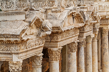 Image showing Ancient Greco-Roman Theater in ancient city Hierapolis near Pamukkale, Turkey