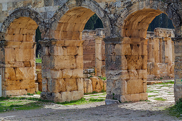 Image showing Ruins of ancient city, Hierapolis near Pamukkale, Turkey