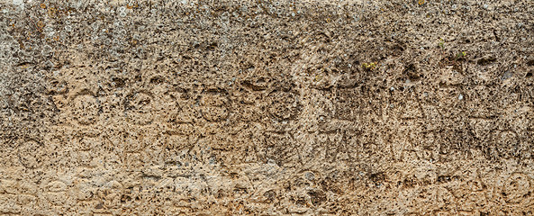 Image showing Stone plate with inscriptions in ancient city Hierapolis