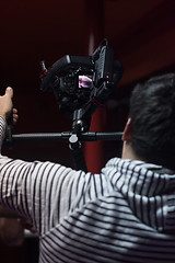 Image showing videographer at work