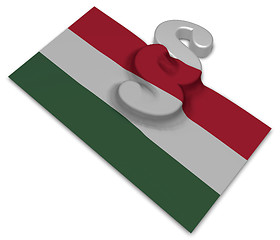 Image showing paragraph symbol and flag of hungary