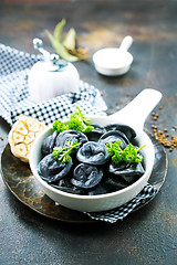 Image showing black dumplings