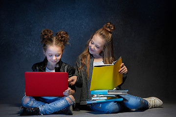 Image showing Group of Children Studio Concept