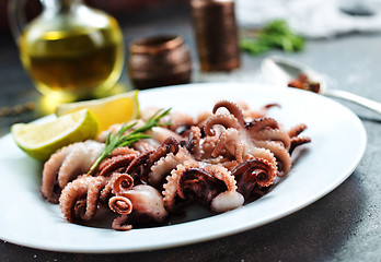 Image showing fried octopus 