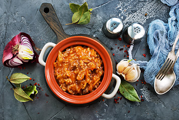 Image showing minced meat with rice