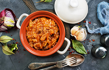 Image showing minced meat with rice