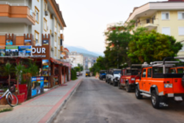 Image showing Blurred photo of Alanya