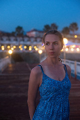 Image showing beautiful woman on the beach