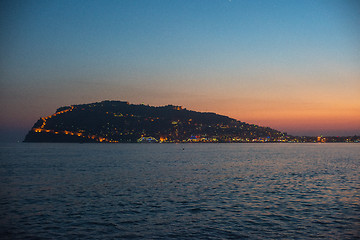 Image showing Evening at Alanya coast