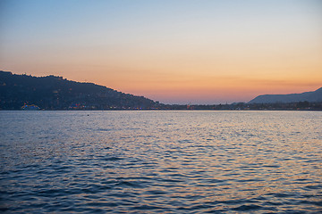 Image showing Alanya in the evening