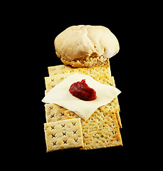 Image showing bread and cheese