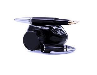 Image showing fountain pen and ink