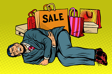 Image showing man is bad after the sale