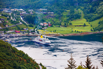 Image showing Geiranger fjord, Norway.