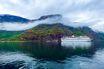 Image showing Cruise Liners On Hardanger fjorden