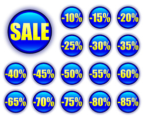 Image showing discount web buttons
