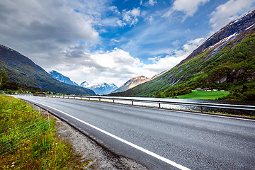 Image showing Road in Norway Beautiful Nature Norway